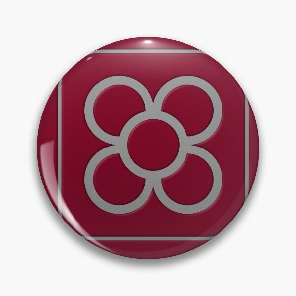 Item preview, Barcelona flower tiles in burgundy and silver designed and sold by ChimaHome.