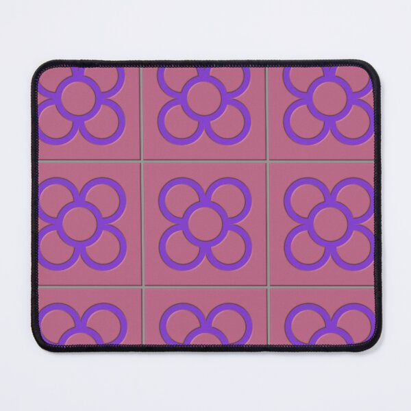 Item preview, Barcelona flower tiles in pink and purple designed and sold by ChimaHome.