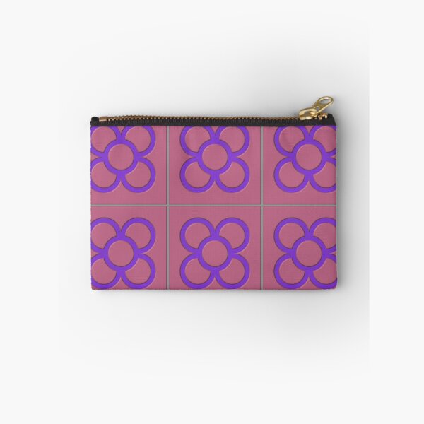 Item preview, Barcelona flower tiles in pink and purple designed and sold by ChimaHome.