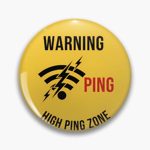 Item preview, High Ping Zone Wi-Fi Warning - Funny Internet Connection Sign designed and sold by safetysignprod.