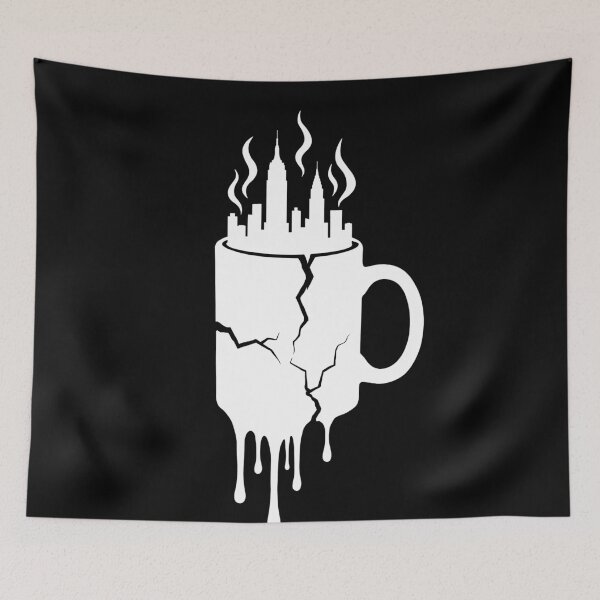 Item preview, Friends New York Coffee Drips (White) designed and sold by Screen Lore.