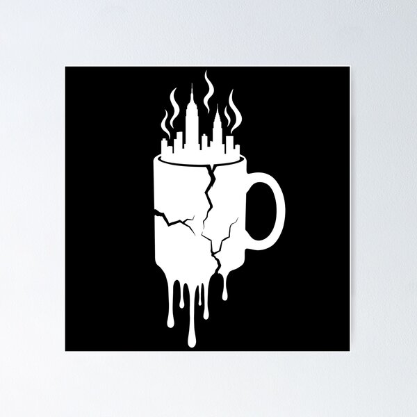 Item preview, Friends New York Coffee Drips (White) designed and sold by Screen Lore.