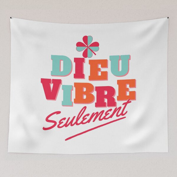 Item preview, Dieu Vibre Seulement – Good Vibes Only designed and sold by FrancophileFun.