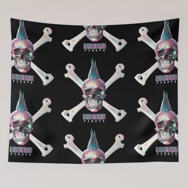 Item preview, Pirate Skull and Crossbones Disco Metallic  designed and sold by UNK-Fatigues.