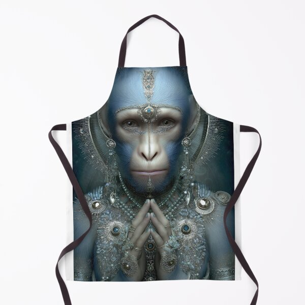 Item preview, Majestic Blue Monkey with Ornate Jewelry Detailing designed and sold by Artessie.