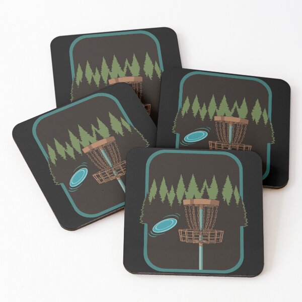 Item preview, Disc Golf Scene Forest Basket Flying Disc Fun designed and sold by LuminOrb.