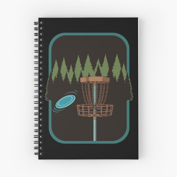 Item preview, Disc Golf Scene Forest Basket Flying Disc Fun designed and sold by LuminOrb.