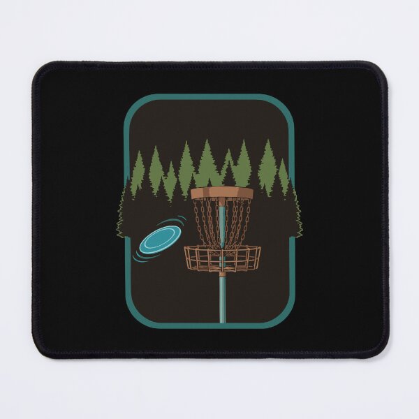 Item preview, Disc Golf Scene Forest Basket Flying Disc Fun designed and sold by LuminOrb.