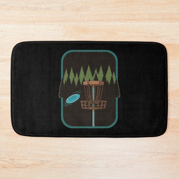 Item preview, Disc Golf Scene Forest Basket Flying Disc Fun designed and sold by LuminOrb.