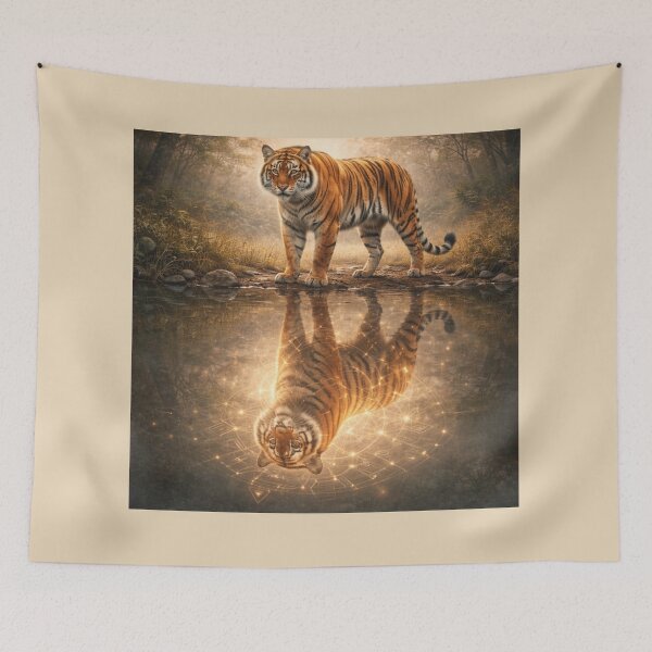 Item preview, Tiger of Enduring Truth – Reflections Series designed and sold by GeoWild Designs.