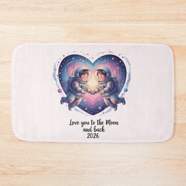 Item preview, Cute Astronaut Couple - Love You To The Moon and Back 2026 Valentine designed and sold by FUIRY .