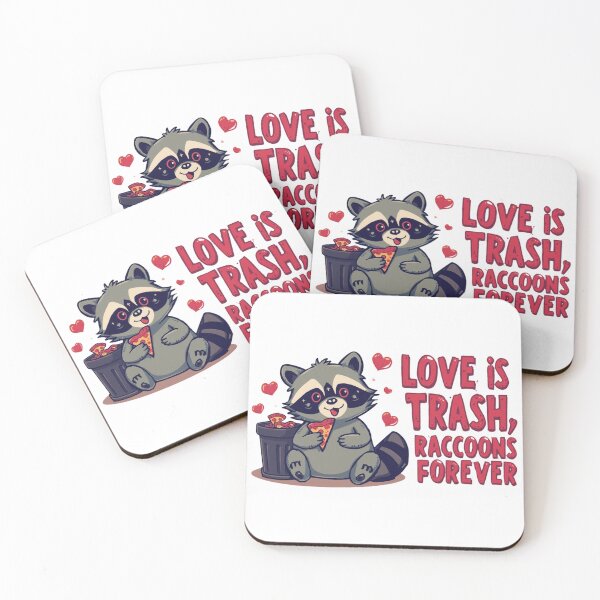 Item preview, Love is Trash Raccoons are Forever - Anti Valentine's Day Shirt designed and sold by QuikFun.