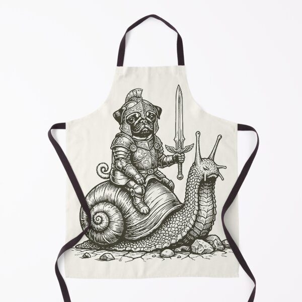 Item preview, Pug Puppy Snail Rider Vintage Roman Warrior designed and sold by Y-Vibes.