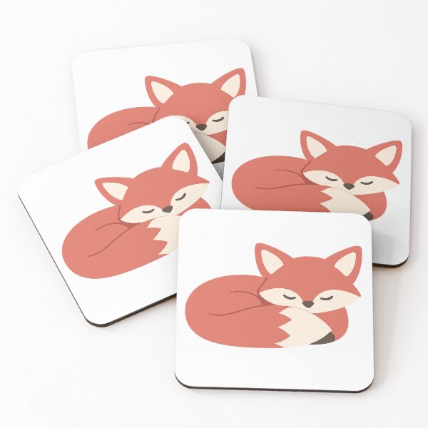 Item preview, Calm Curled Fox in Minimal Style designed and sold by Fernova.