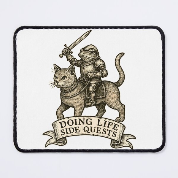 Item preview, Knight Frog - Life Side Quests designed and sold by Nacho Average Designs.