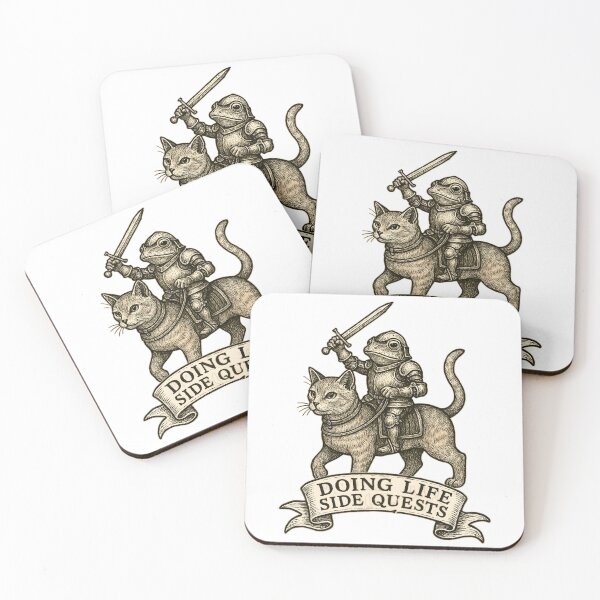 Item preview, Knight Frog - Life Side Quests designed and sold by Nacho Average Designs.