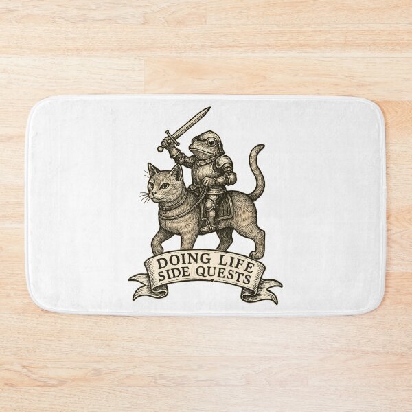 Item preview, Knight Frog - Life Side Quests designed and sold by Nacho Average Designs.