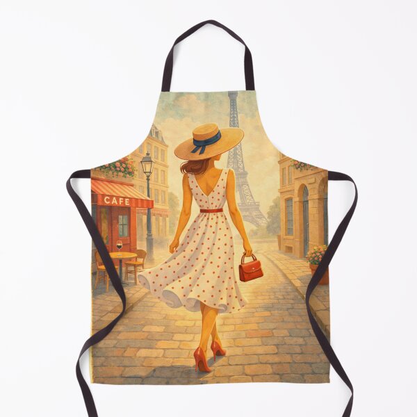 Item preview, Paris Walk in Polka Dot Dress designed and sold by MIArt Studio.