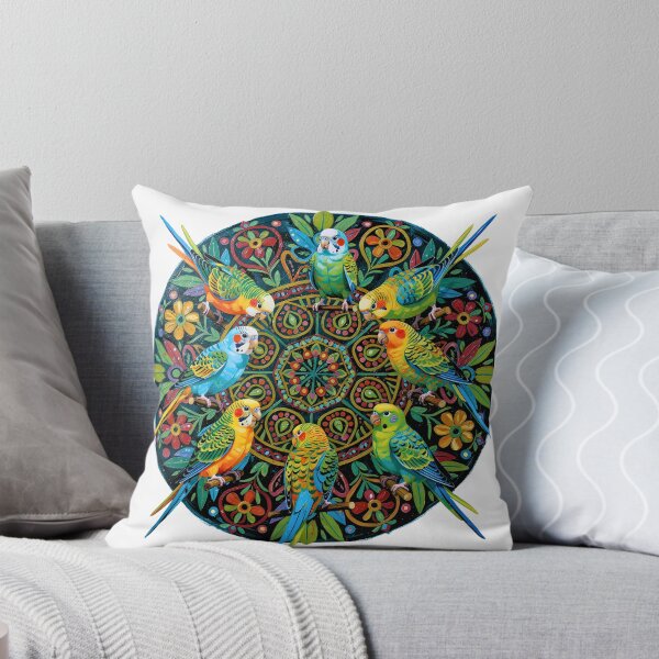 Item preview, Mandala Parakeets designed and sold by Lilja888.