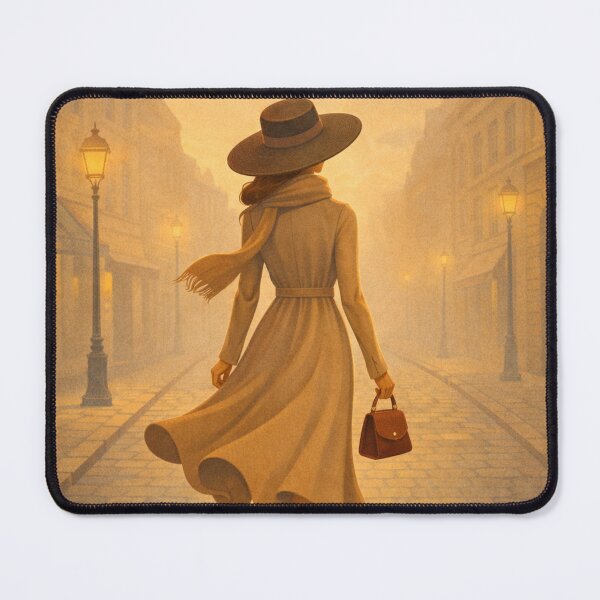 Item preview, Evening Stroll Beneath Vintage Lamps designed and sold by MIArt Studio.