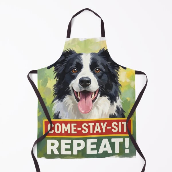 Item preview, Come. Stay. Sit. Repeat! – Border Collie Dog Life Motto designed and sold by jusmich.