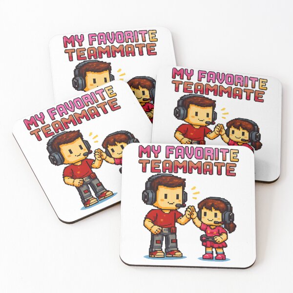 Item preview, My Favorite Teammate - Pixel Art Gamer Dad & Daughter Retro Gaming Tee by EtuVibesDesign designed and sold by etuvibes.