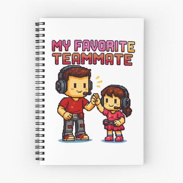 Item preview, My Favorite Teammate - Pixel Art Gamer Dad & Daughter Retro Gaming Tee by EtuVibesDesign designed and sold by etuvibes.