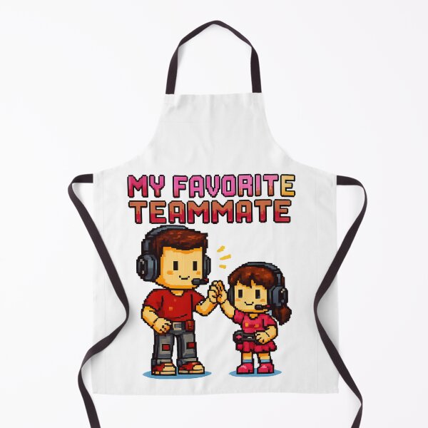 Item preview, My Favorite Teammate - Pixel Art Gamer Dad & Daughter Retro Gaming Tee by EtuVibesDesign designed and sold by etuvibes.