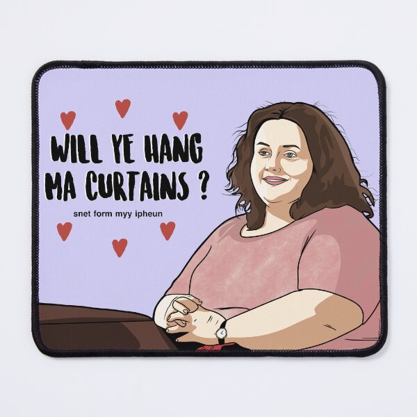 Item preview, Will Ye Hang Ma Curtains ? Baby Reindeer - Martha Scott - Valentine's Day Card designed and sold by PopShopDesignFR.
