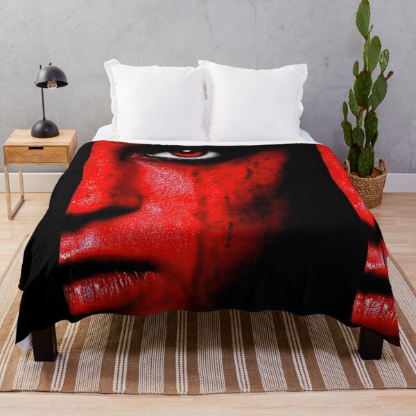 Item preview, Intense Red Eye Woman Half Face designed and sold by Piotrek0001.