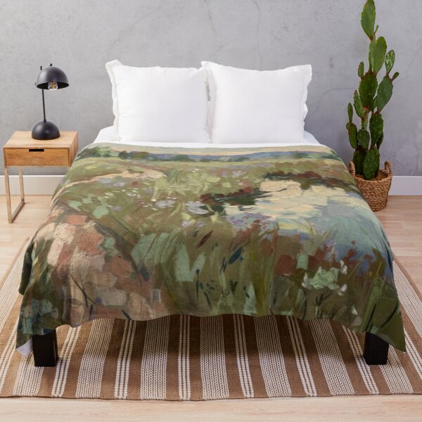 Item preview, French Countryside Pathway Painting | Pastoral Landscape with Water designed and sold by CARRAANN.