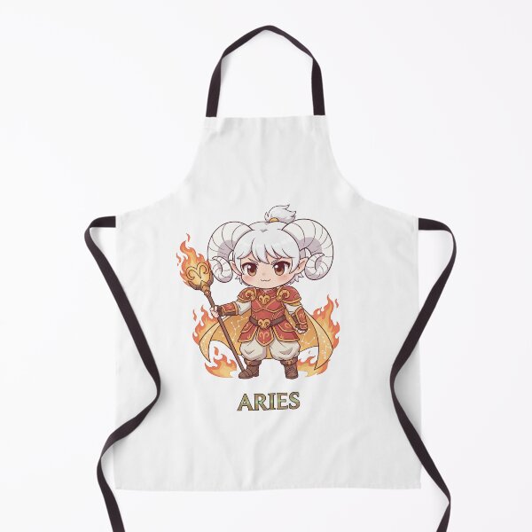 Item preview, Aries Zodiac Fire Mage Warrior - Cute Chibi Art designed and sold by WildWeave.