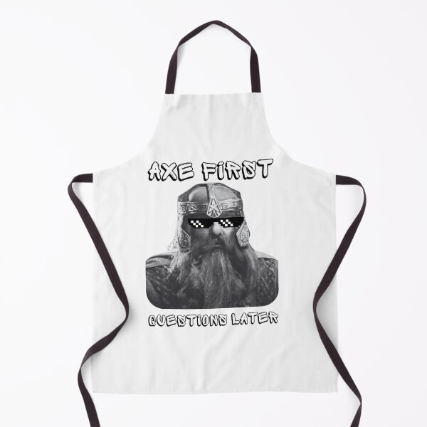 Item preview, Gimli Axe First Questions Later Shirt | LOTR Dwarf Meme Pixel Sunglasses Tee designed and sold by RollForDesignCo.