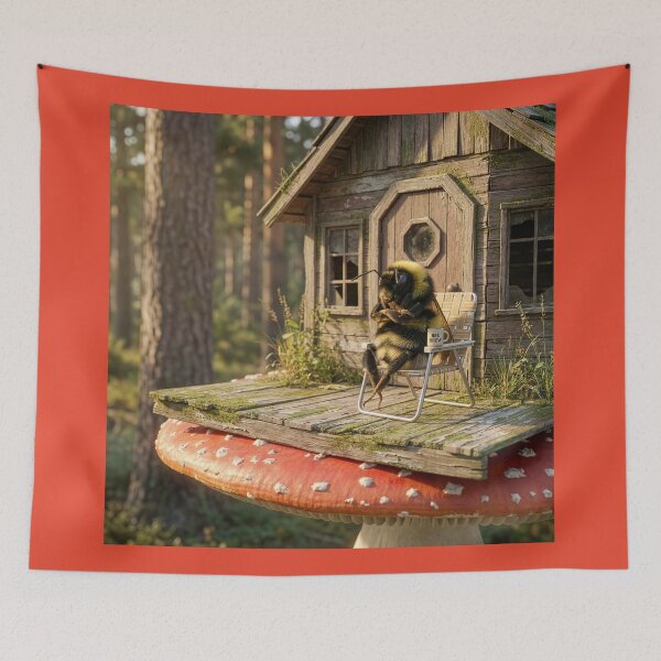 Item preview, Bee Sitting on His Porch Having Coffee designed and sold by Tridentulus.
