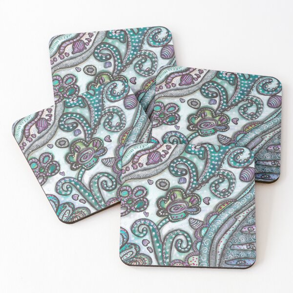 Item preview, No Place to Rest | Overwhelmed Mind in Doodle Patterns designed and sold by ColorWander.