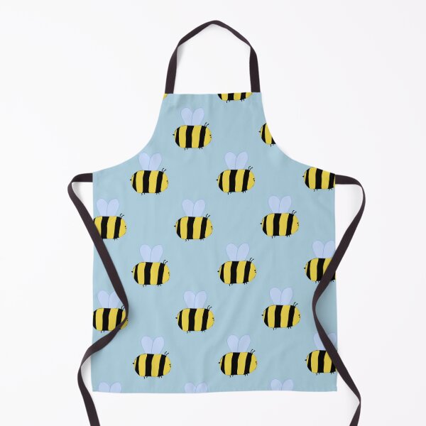 Item preview, BLUE version. bee illustration – soft kawaii honey bee art. designed and sold by hulaloa.