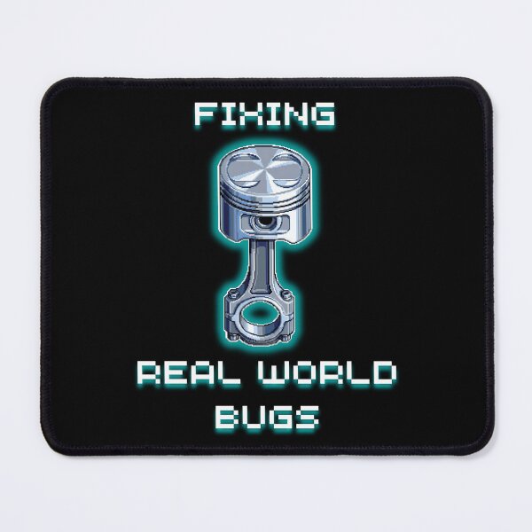 Item preview, Fixing Real World Bugs - Retro Pixel Art Mechanic Gift designed and sold by JonyDG.