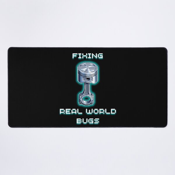 Item preview, Fixing Real World Bugs - Retro Pixel Art Mechanic Gift designed and sold by JonyDG.