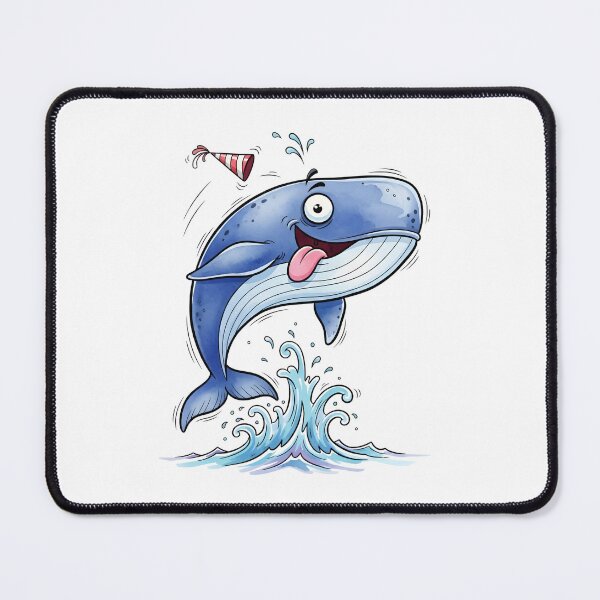 Item preview, Happy Whale Splash Cartoon designed and sold by aaljone007.