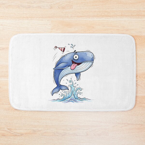 Item preview, Happy Whale Splash Cartoon designed and sold by aaljone007.