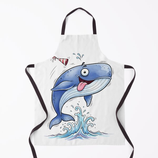 Item preview, Happy Whale Splash Cartoon designed and sold by aaljone007.