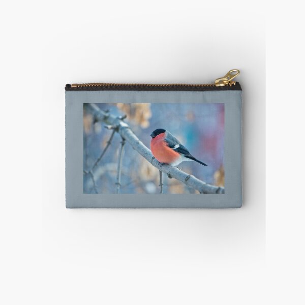 Item preview, Bird: Winter Bullfinch: Red Heat on Frosty Branch - 4K Wildlife designed and sold by Design4AllThings.