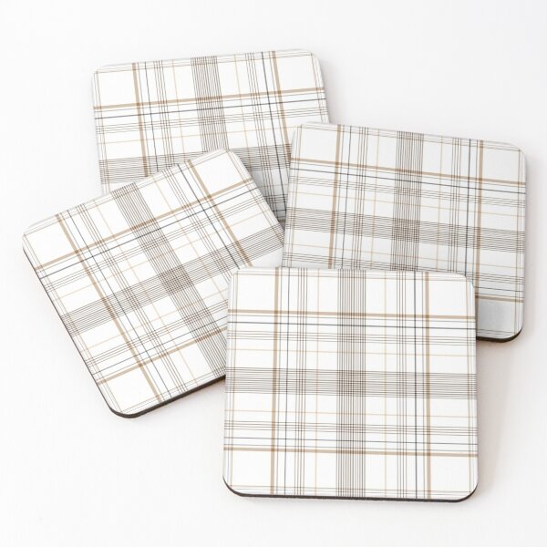 Item preview, Gold White Brown Plaid designed and sold by LYFSTYLE.GEMS.