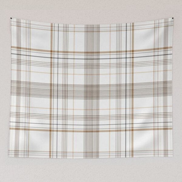 Item preview, Gold White Brown Plaid designed and sold by LYFSTYLE.GEMS.