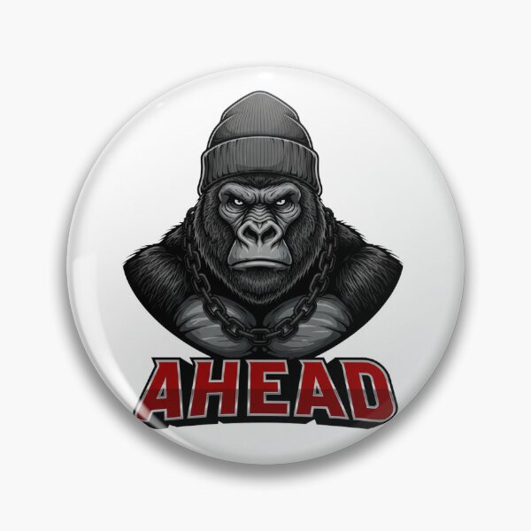 Item preview, AHEAD – Powerful Gorilla Hustle Illustration designed and sold by C3J7.
