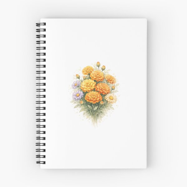 Item preview, Flower of the month: October – Marigold (Calendula) designed and sold by LongIslandDesgn.