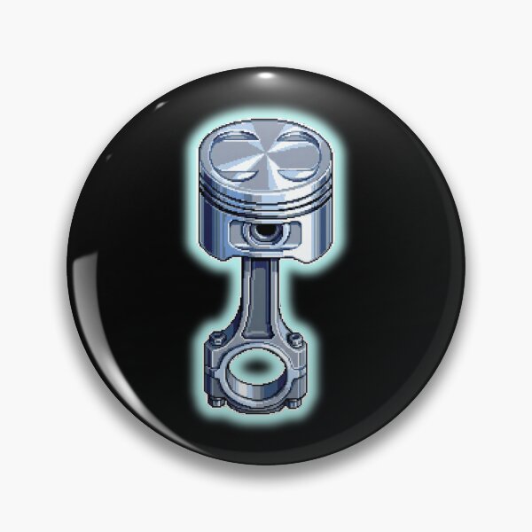 Item preview, Chrome Piston - Aesthetic Cyberpunk Pixel Art designed and sold by JonyDG.