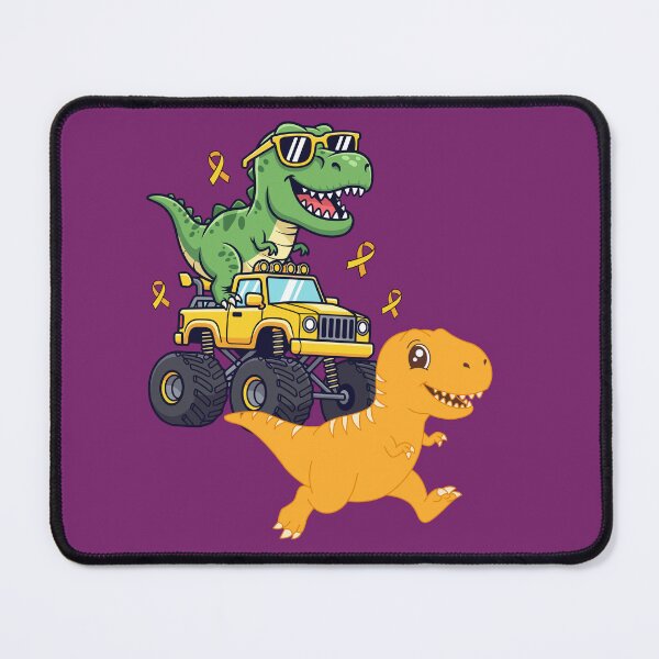 Artikelvorschau, Cute Dino Monster Truck - Kids Dinosaur Awareness Design. entworfen und verkauft von LunaPrintCo.