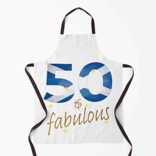 Item preview, 50 and Fabulous Scotland Saltire - Scottish 50th Birthday Gift designed and sold by Loom on the Loch.