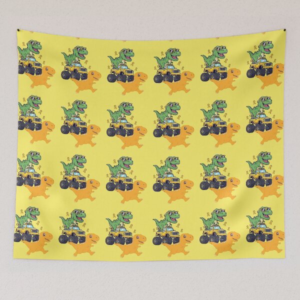 Item preview, Cute Dino Monster Truck - Kids Dinosaur Awareness Design. designed and sold by LunaPrintCo.